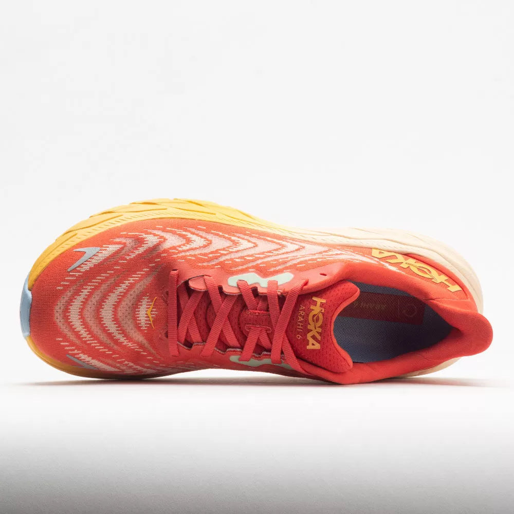 HOKA Arahi 6 Men's Fiesta/Amber Yellow